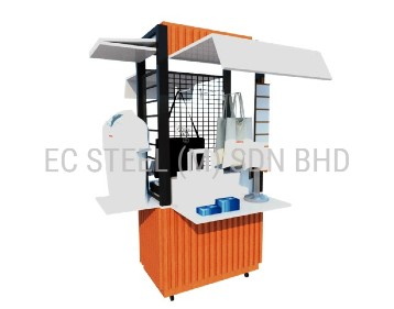 EC Steel Display cart