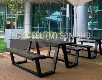 EC Steel picnic table set